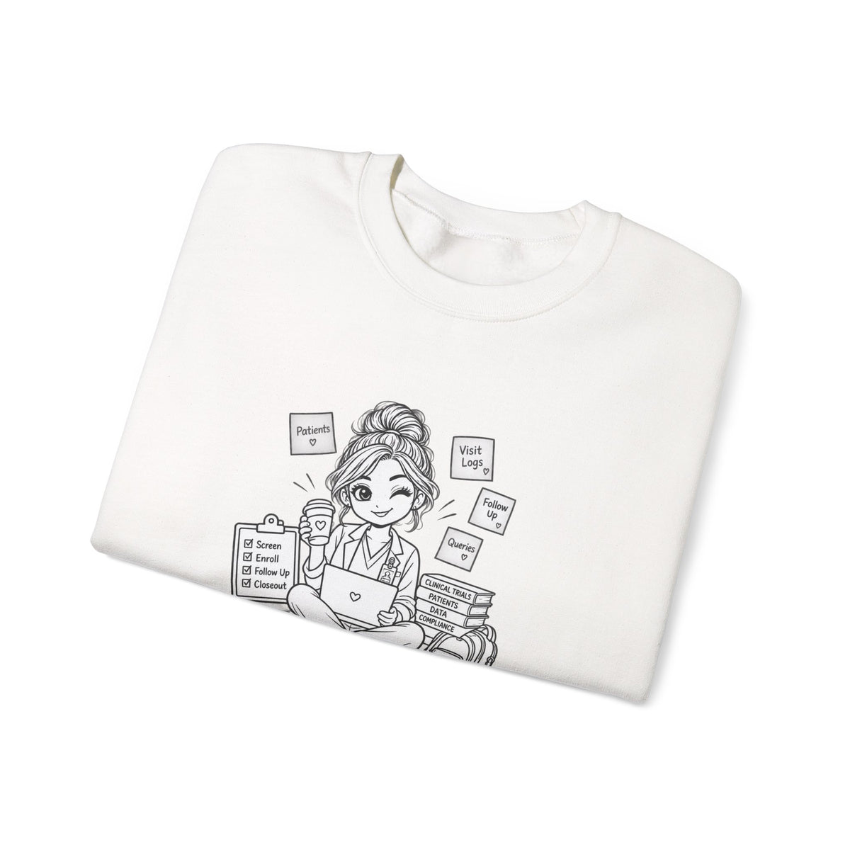 Coordinator Crewneck Sweatshirt — "The Coordinator" Cute Office Planner Graphic