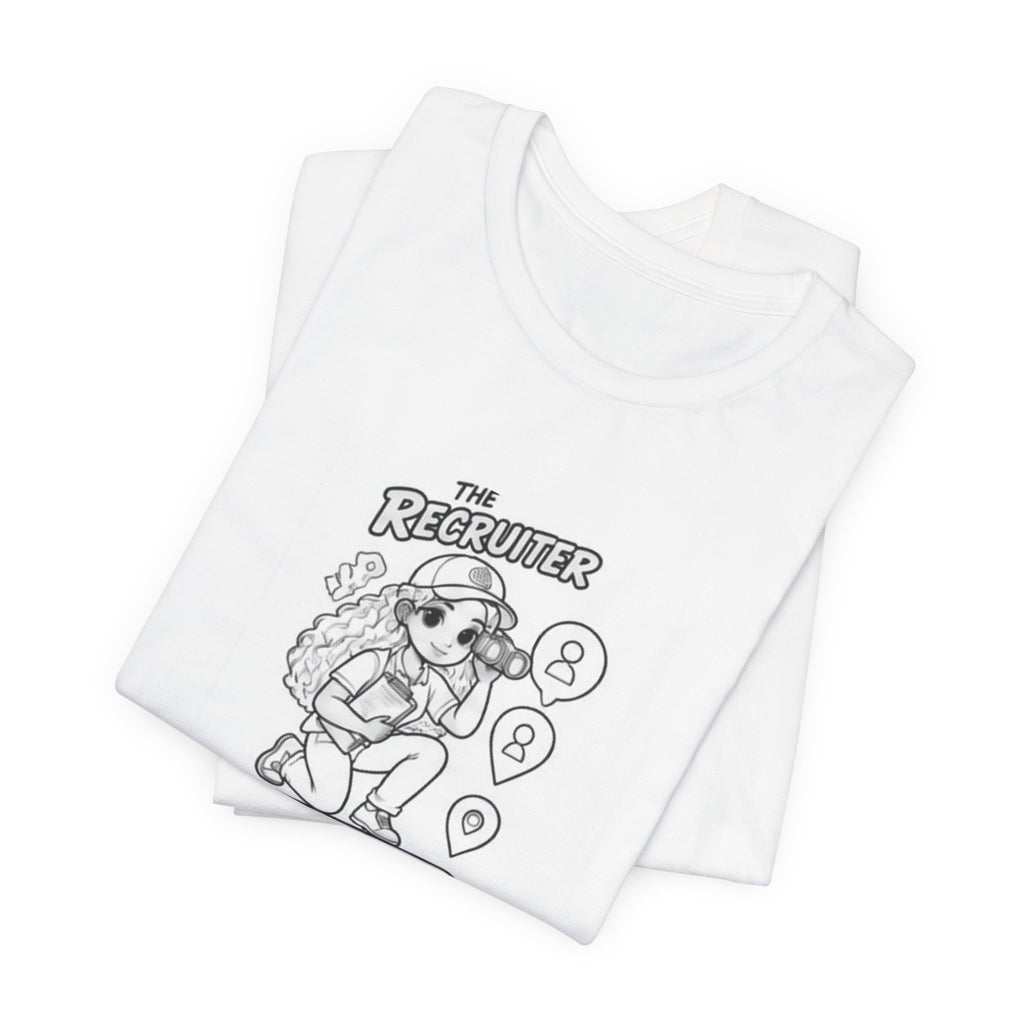 Recruiter Mascot T-Shirt — "The Recruiter" Graphic Tee for HR & Talent Scouts