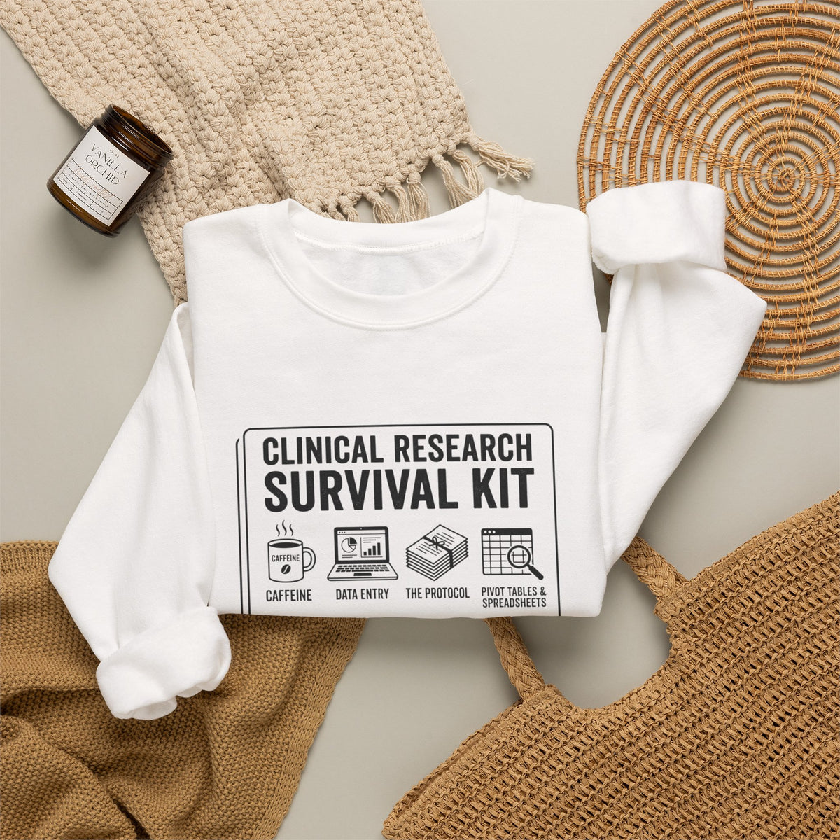 Clinical Research Survival Kit Sweatshirt