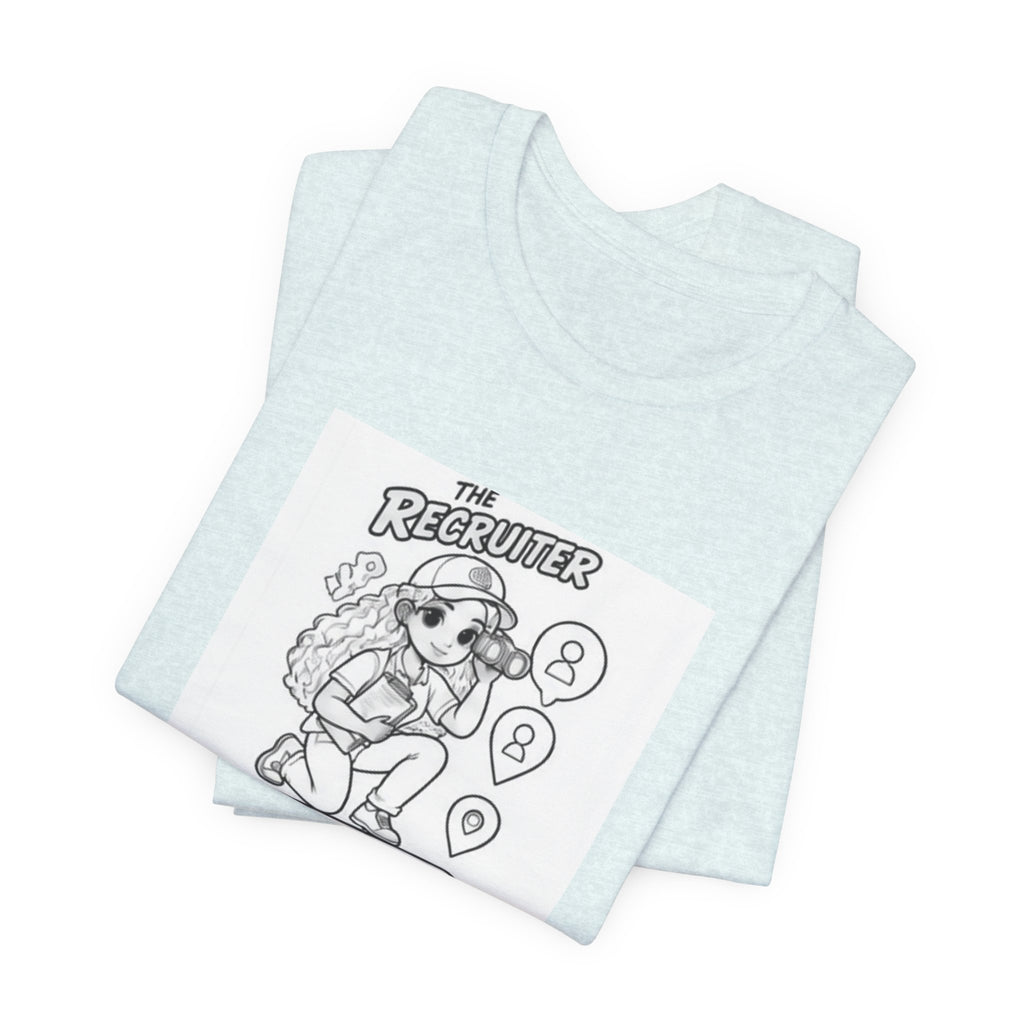 Recruiter Mascot T-Shirt — "The Recruiter" Graphic Tee for HR & Talent Scouts