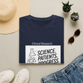 Clinical Research T-Shirt — "Science. Patients. Progress." Tee for Researchers & Healthcare Advocates