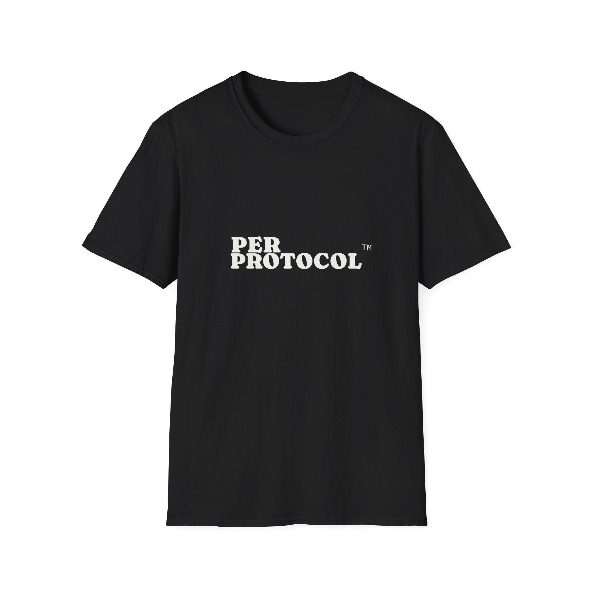 Per Protocol T-Shirt — Minimalist Text Graphic Tee