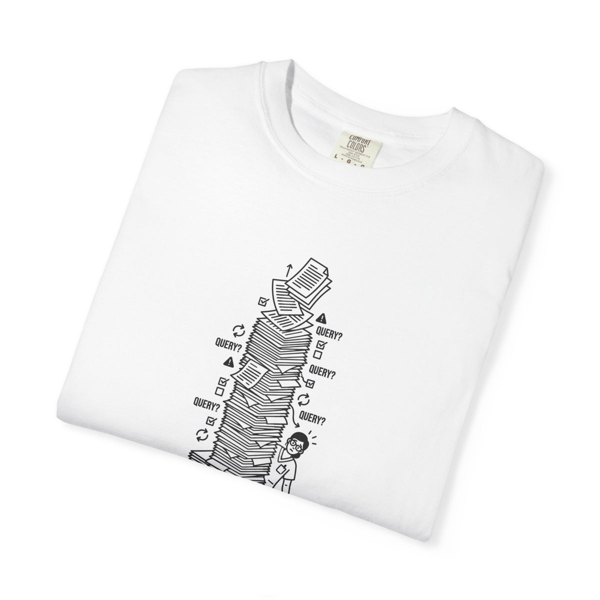 T-Shirt — "Just One More Query" Programmer Stack Graphic Tee