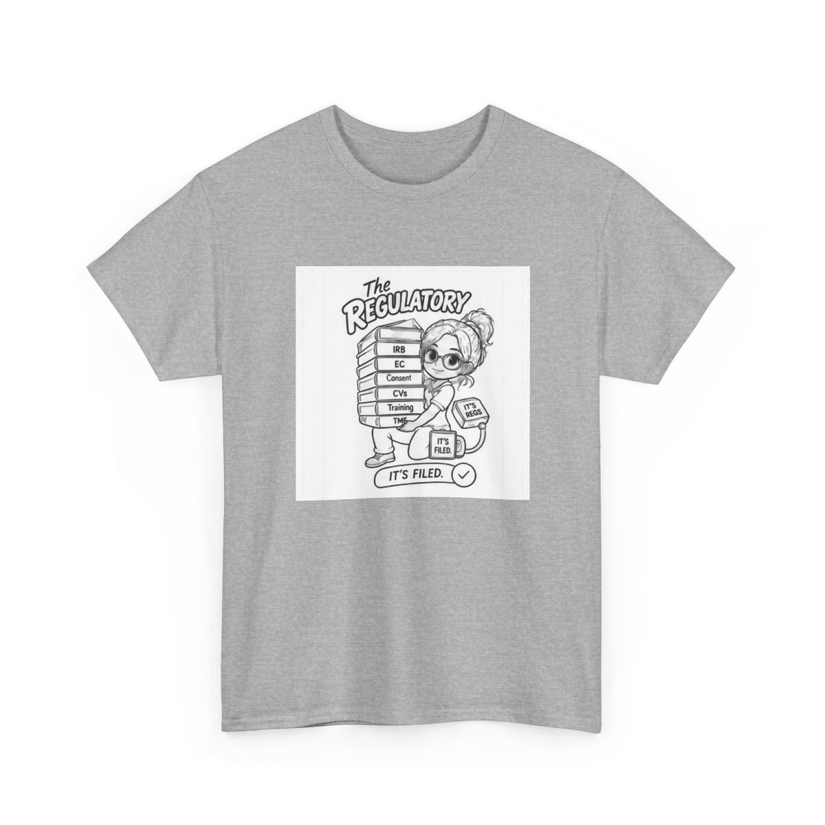 Regulatory Bear Graphic Tee — "It's Fine" Cute Cartoon T-Shirt