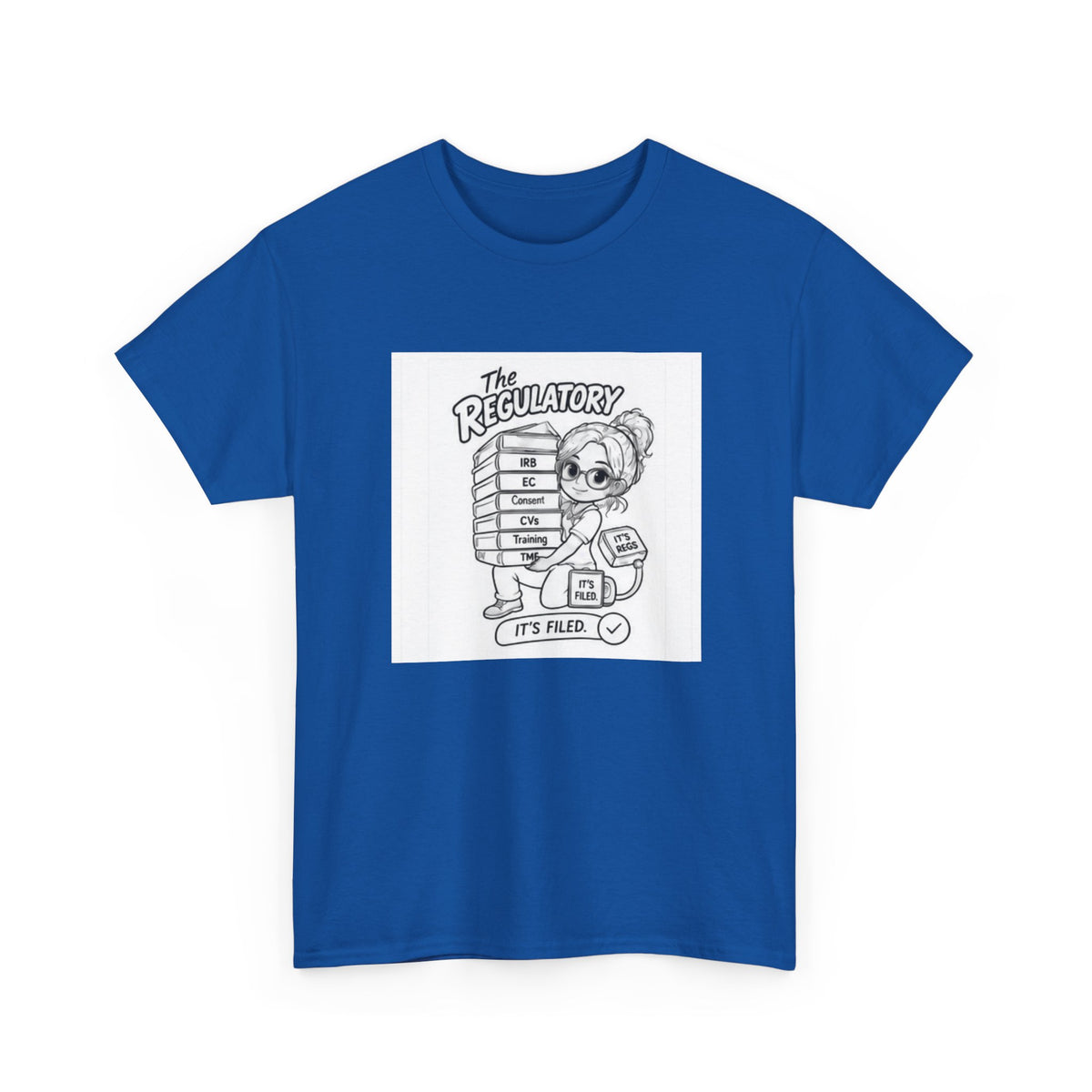 Regulatory Bear Graphic Tee — "It's Fine" Cute Cartoon T-Shirt