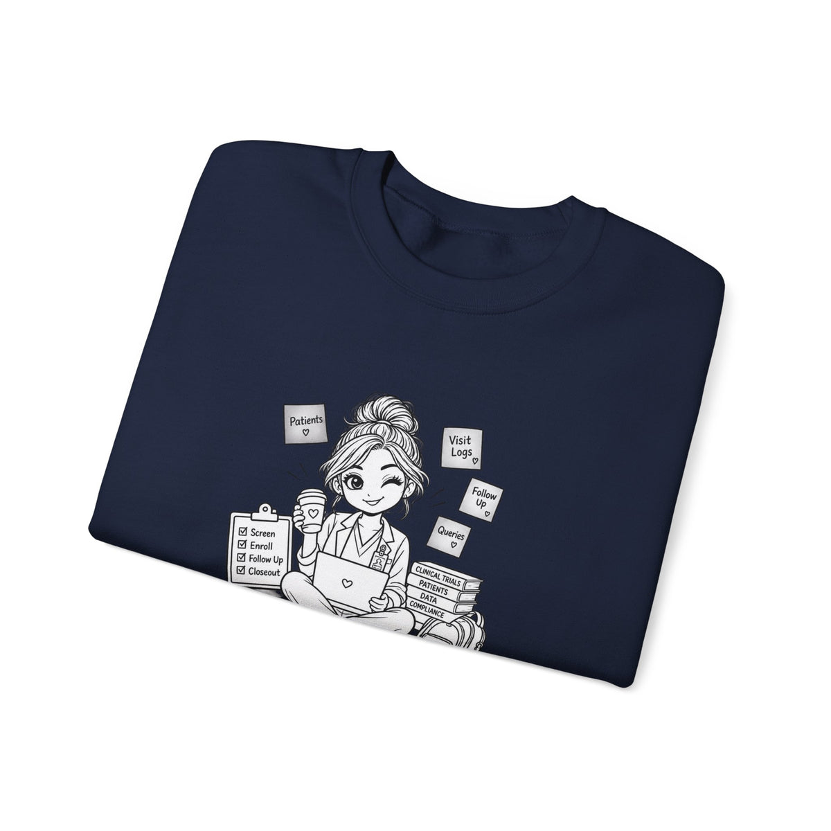 Coordinator Crewneck Sweatshirt — "The Coordinator" Cute Office Planner Graphic