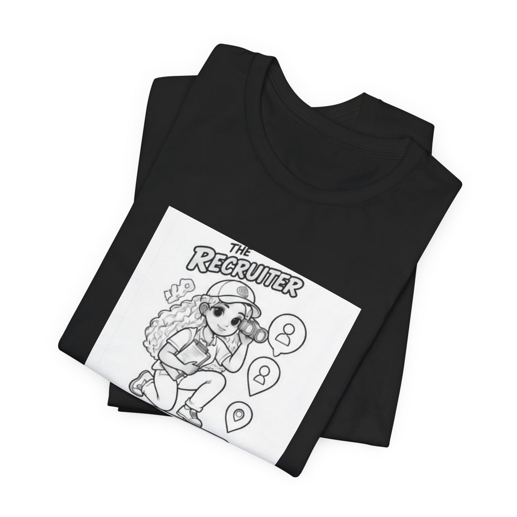 Recruiter Mascot T-Shirt — "The Recruiter" Graphic Tee for HR & Talent Scouts
