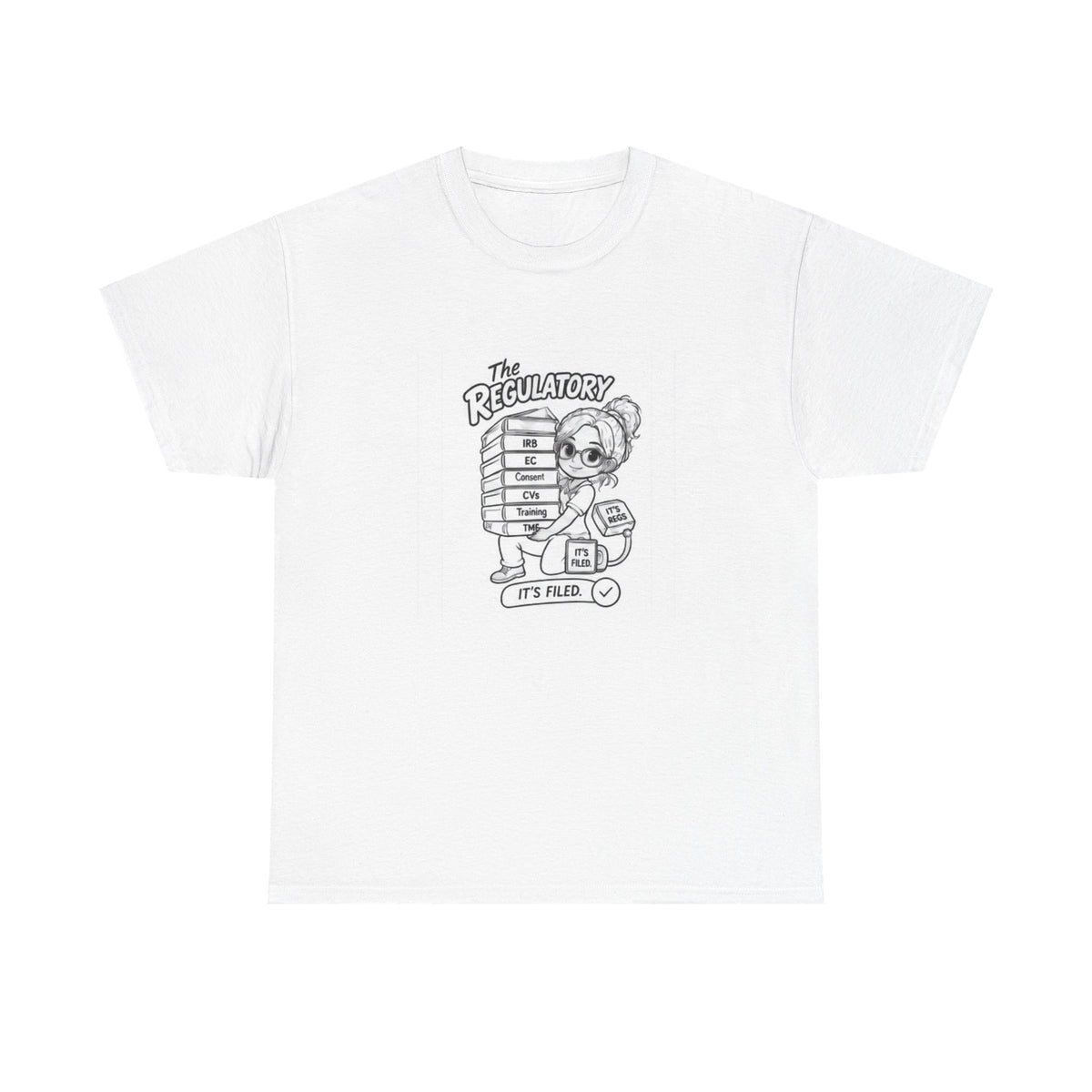 Regulatory Bear Graphic Tee — "It's Fine" Cute Cartoon T-Shirt