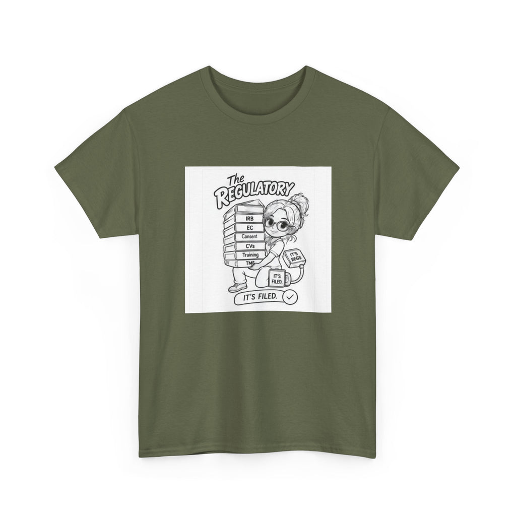 Regulatory Bear Graphic Tee — "It's Fine" Cute Cartoon T-Shirt