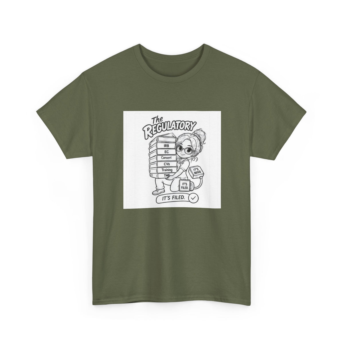 Regulatory Bear Graphic Tee — "It's Fine" Cute Cartoon T-Shirt