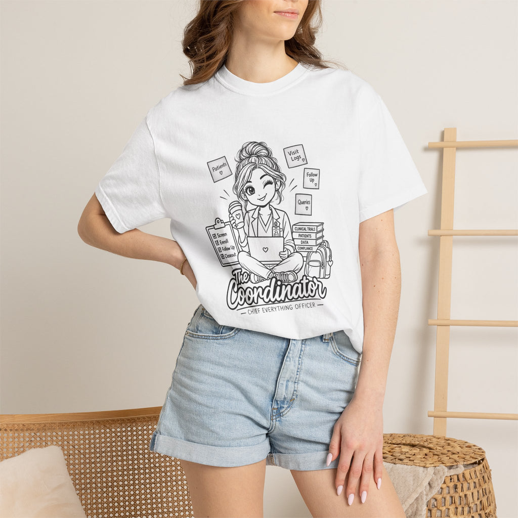 Coordinator T-Shirt — "The Coordinator: Chief Everything Officer" Cute Planner Graphic Tee for Organizers, Event Planners & Office Staff
