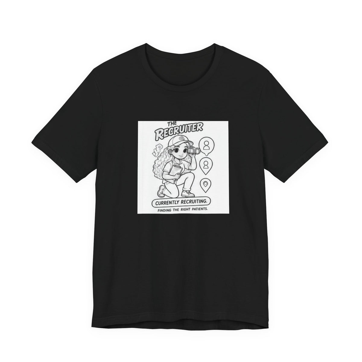 Recruiter Mascot T-Shirt — "The Recruiter" Graphic Tee for HR & Talent Scouts