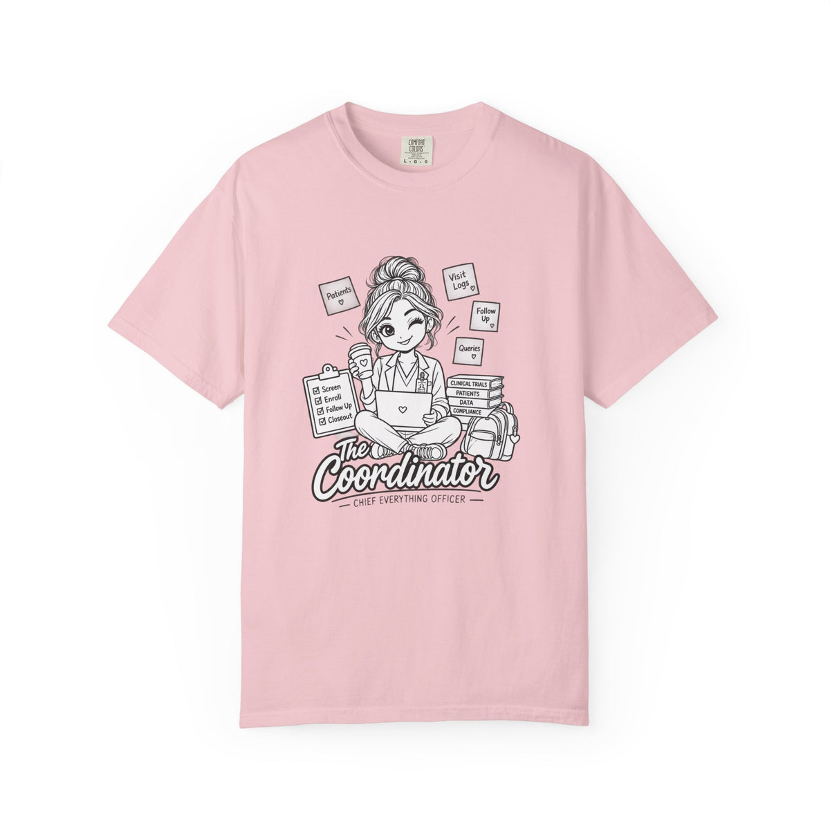 Coordinator T-Shirt — "The Coordinator: Chief Everything Officer" Cute Planner Graphic Tee for Organizers, Event Planners & Office Staff