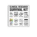 Clinical Research Survival Kit Sticker — Kiss-Cut Laptop Decal for Scientists & Trial Staff