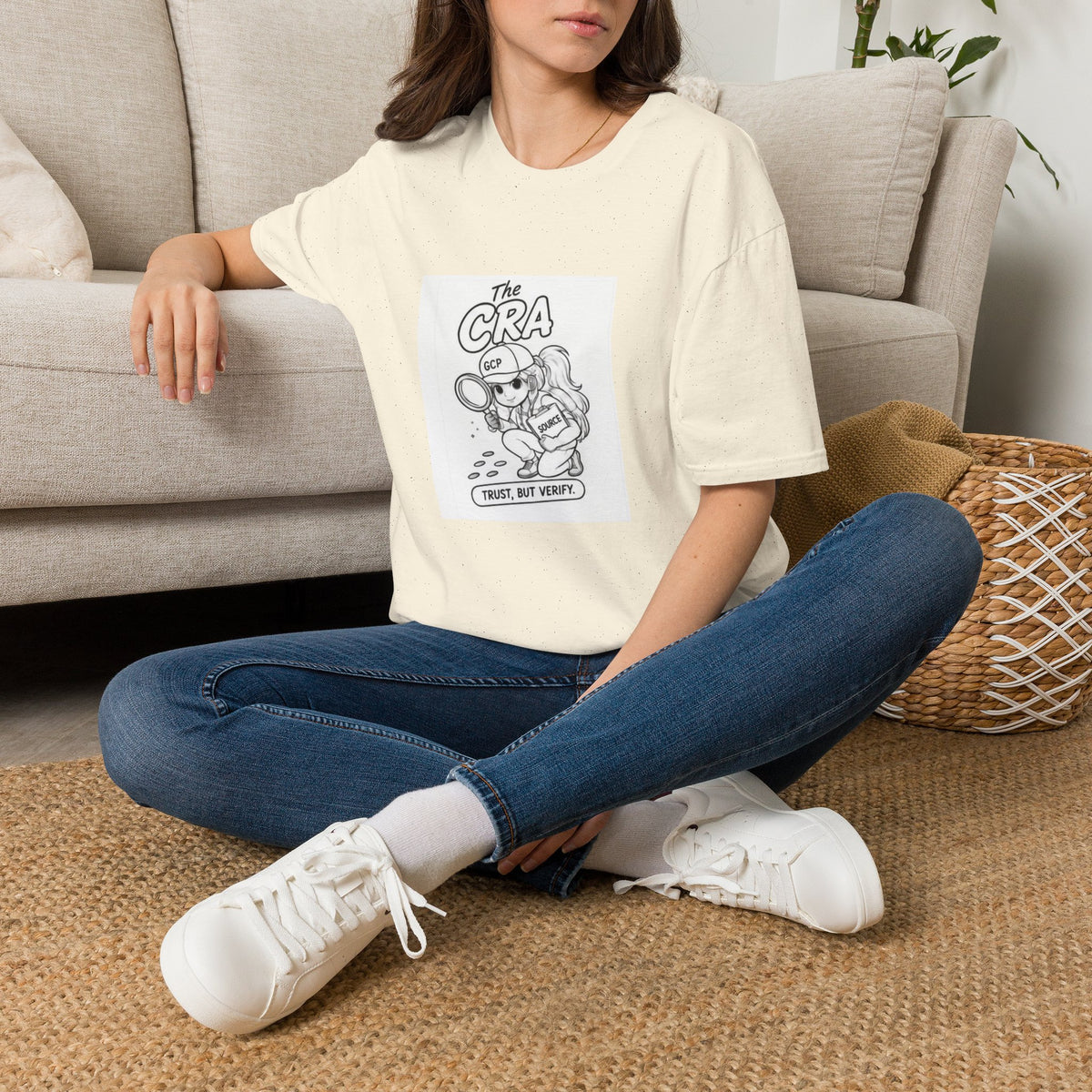 Detective Crew T‑Shirt – “The CRA” Vintage Cartoon Magnifying Glass Design