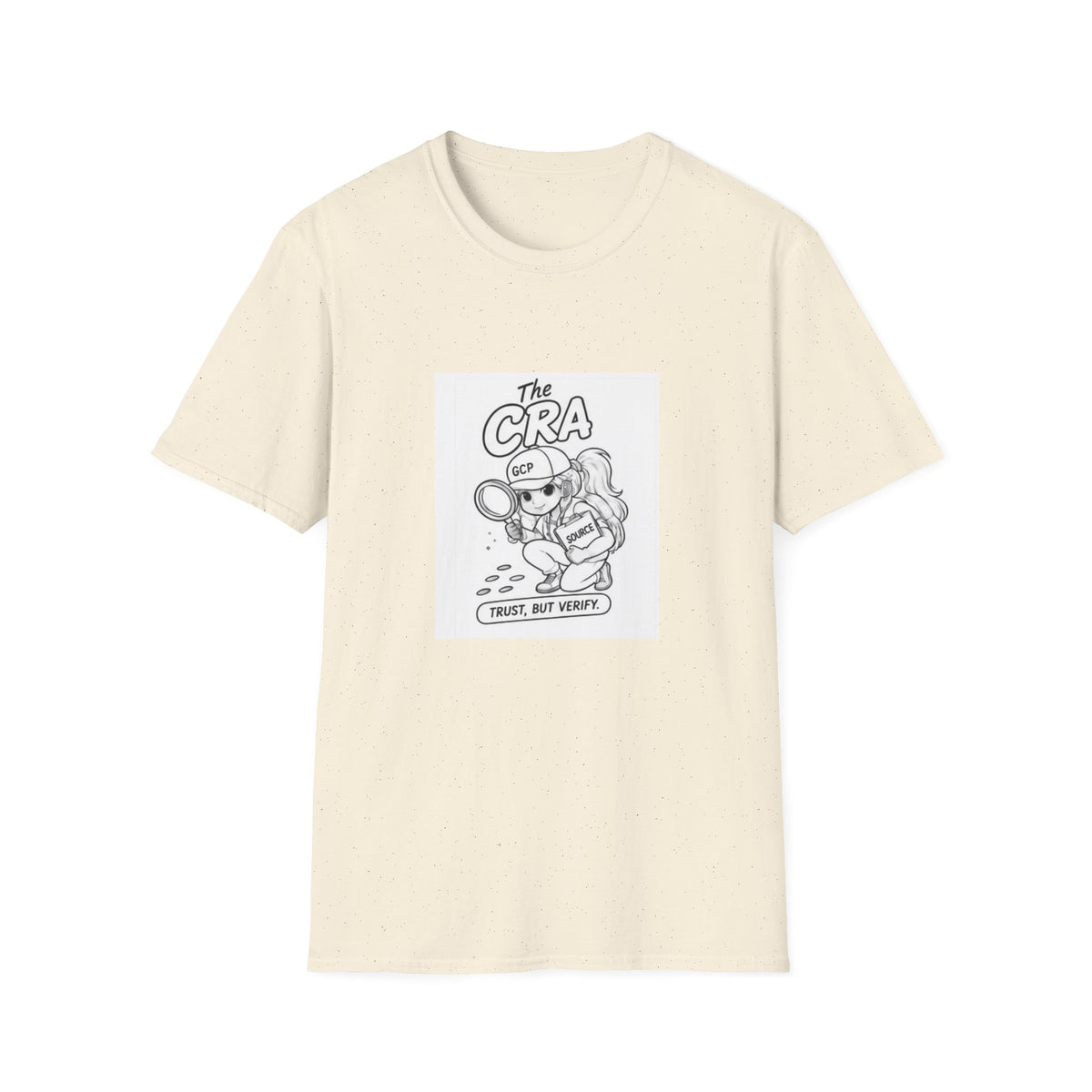 Detective Crew T‑Shirt – “The CRA” Vintage Cartoon Magnifying Glass Design