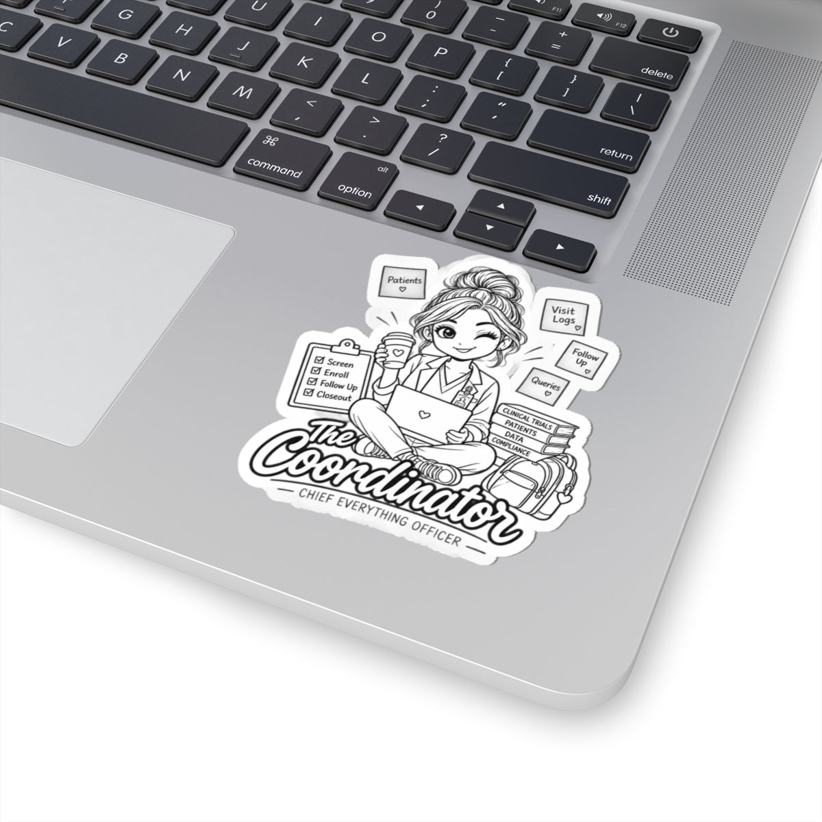 Coordinator Sticker — “The Coordinator: Chief Everything Officer” Cute Planner/Work Laptop Kiss-Cut Sticker for Admins & Healthcare [...]