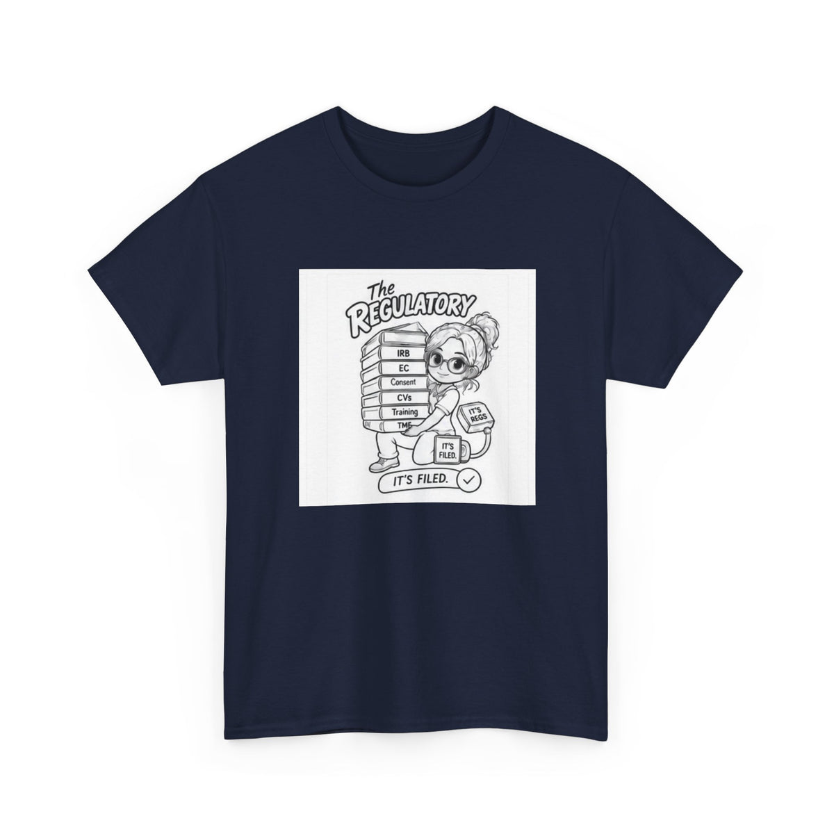 Regulatory Bear Graphic Tee — "It's Fine" Cute Cartoon T-Shirt