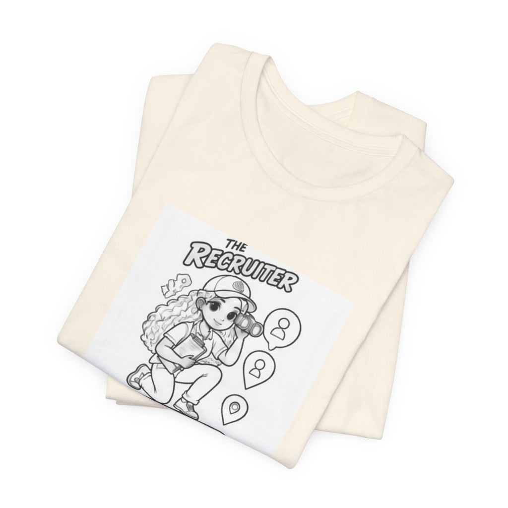 Recruiter Mascot T-Shirt — "The Recruiter" Graphic Tee for HR & Talent Scouts