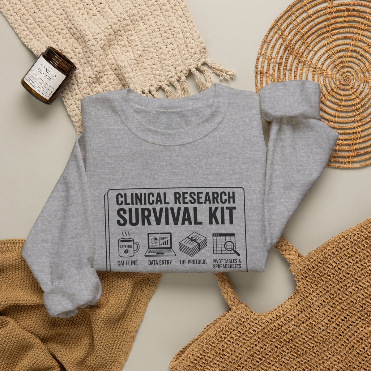 Clinical Research Survival Kit Sweatshirt