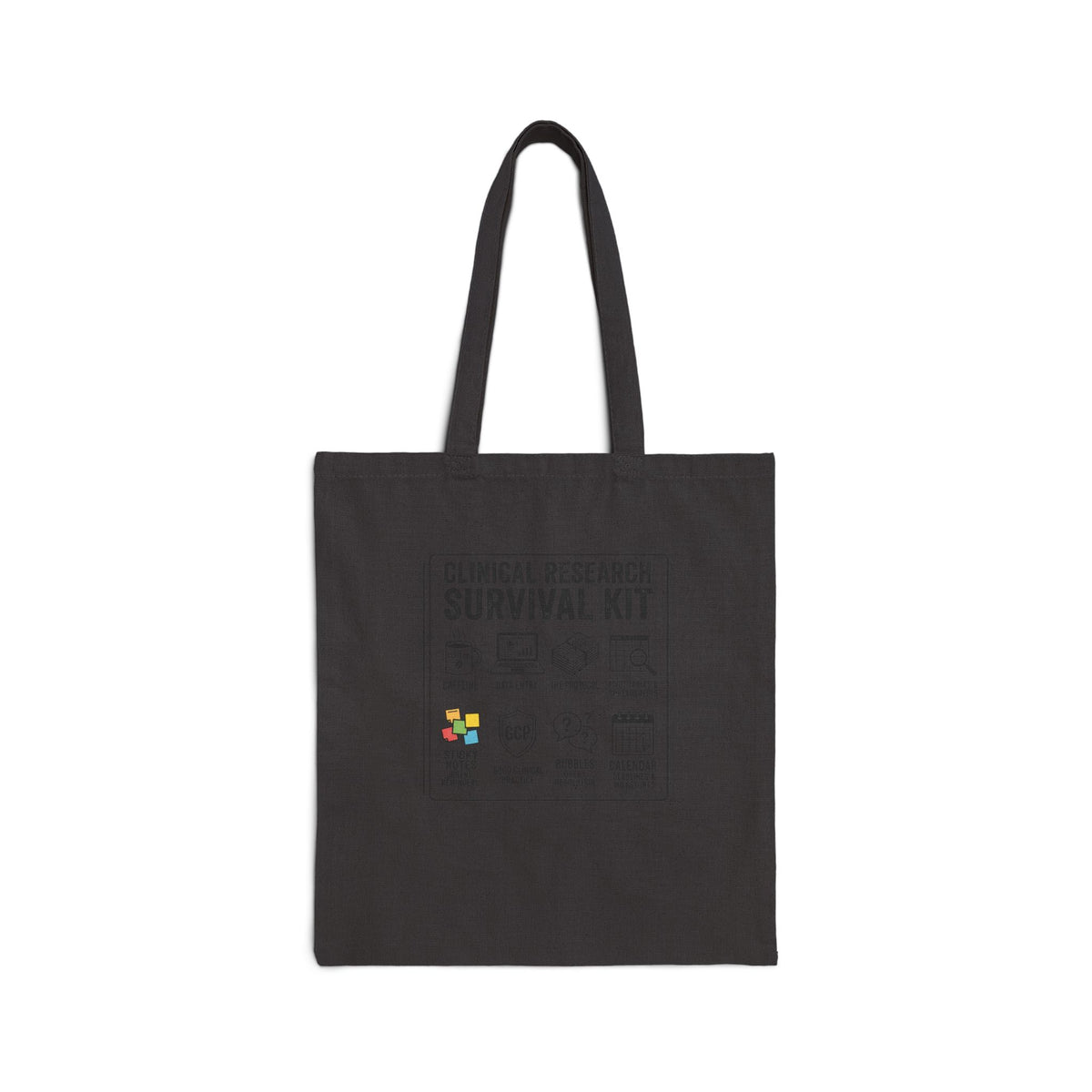 Tote Bag — "Clinical Research Survival Kit" Canvas Tote for Scientists & Students