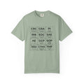 T-Shirt — Clinical Research Roles Grid Tee (CRC, CRA, PI, IRB, GCP, SOP)