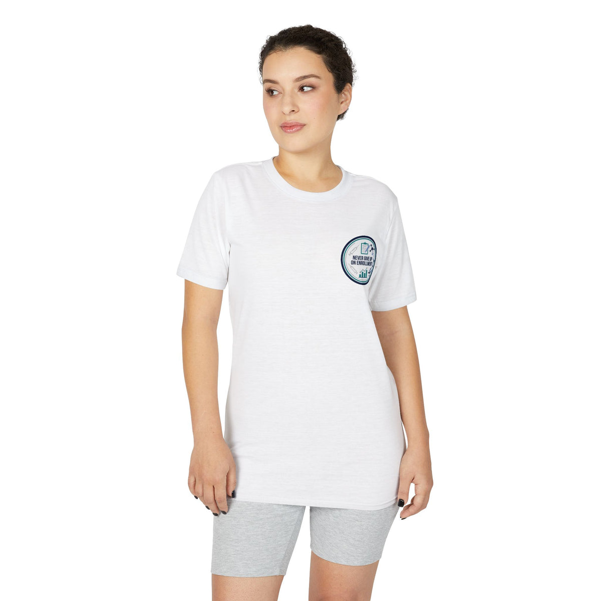 Nautical Compass Performance T‑Shirt — Explore Beyond Pocket Logo
