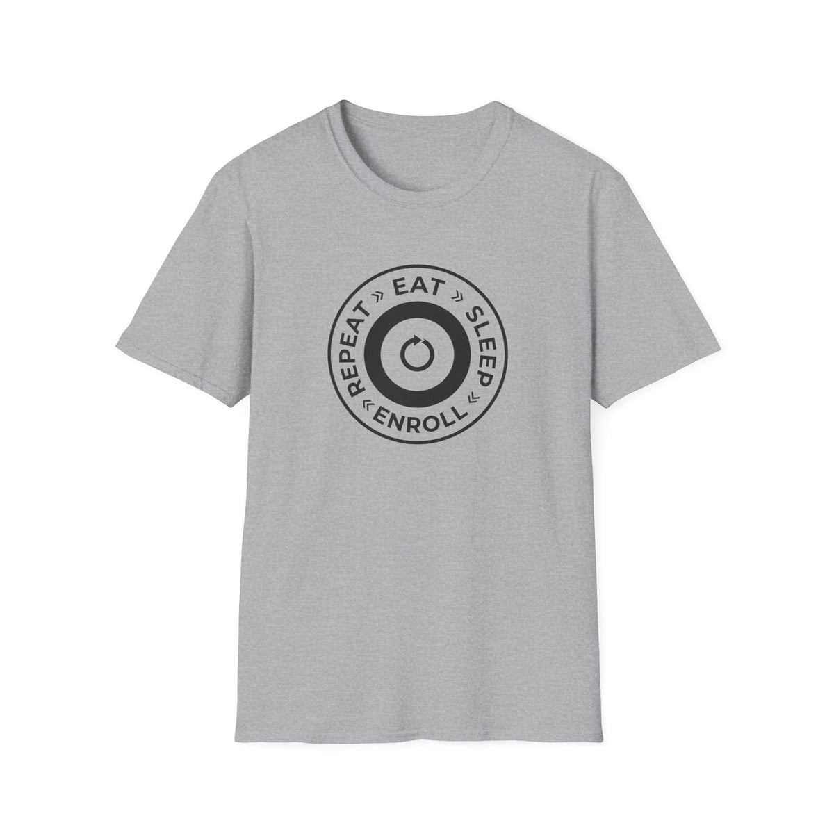 Eat Sleep Enroll T-Shirt — College Student Enrollment Humor Tee