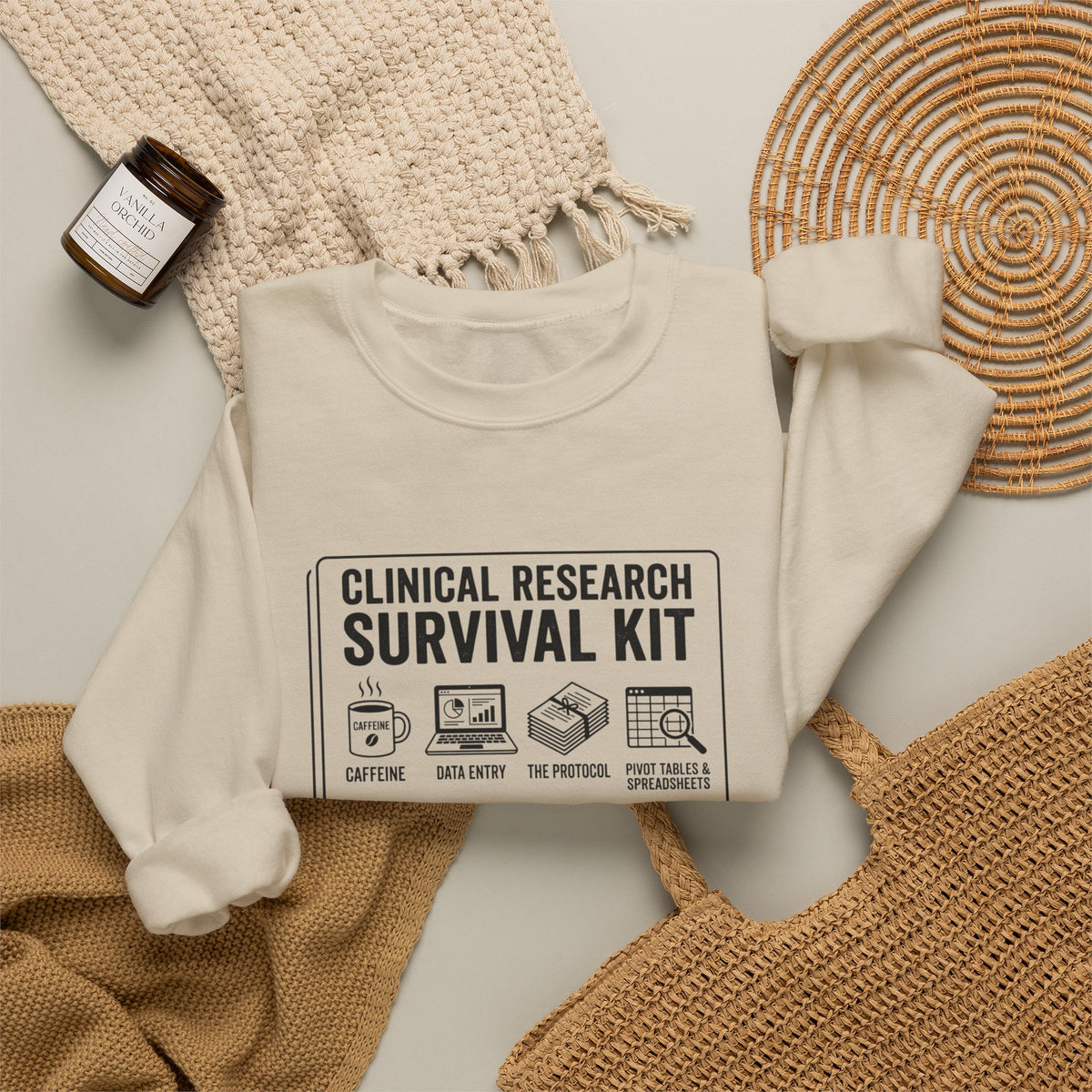 Clinical Research Survival Kit Sweatshirt