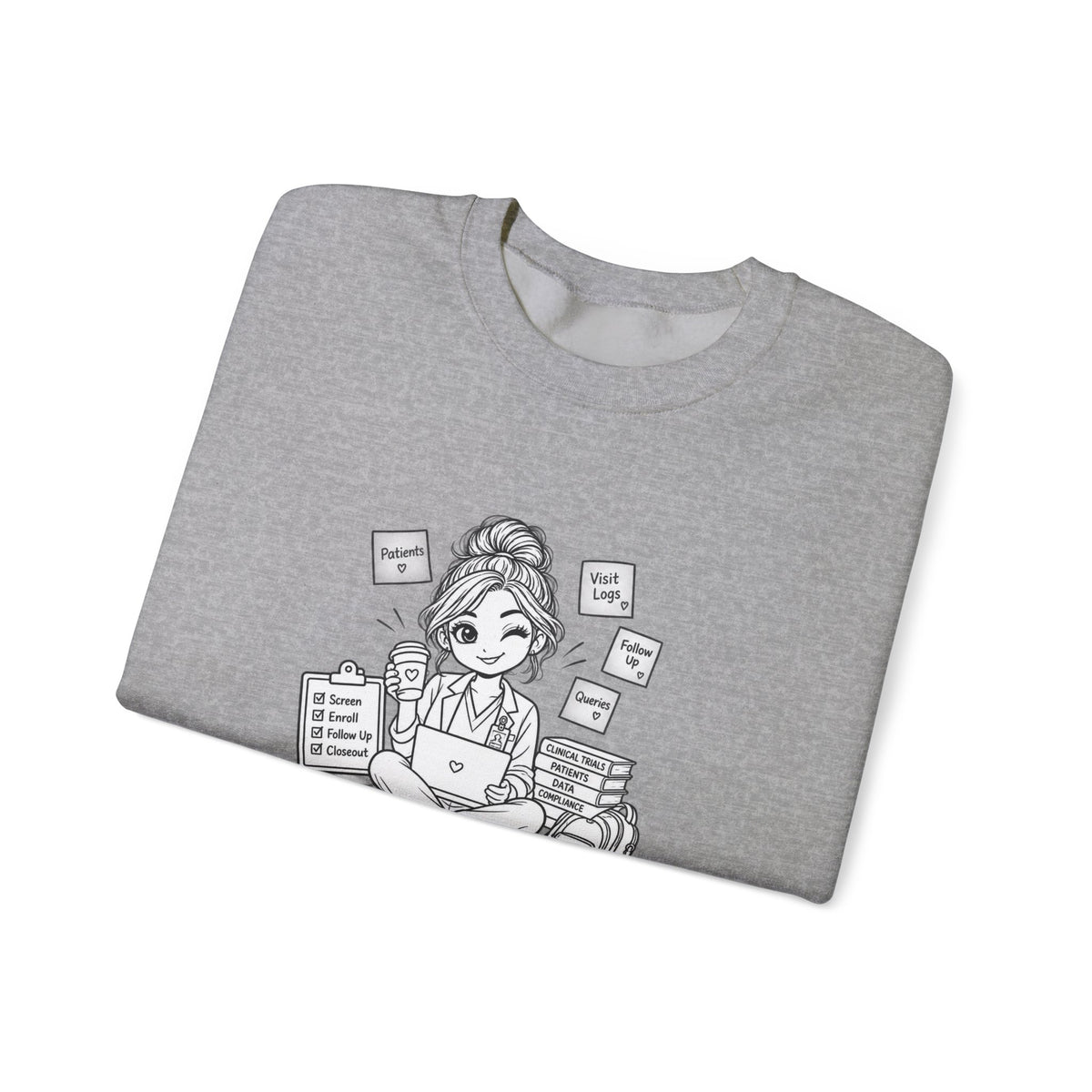 Coordinator Crewneck Sweatshirt — "The Coordinator" Cute Office Planner Graphic