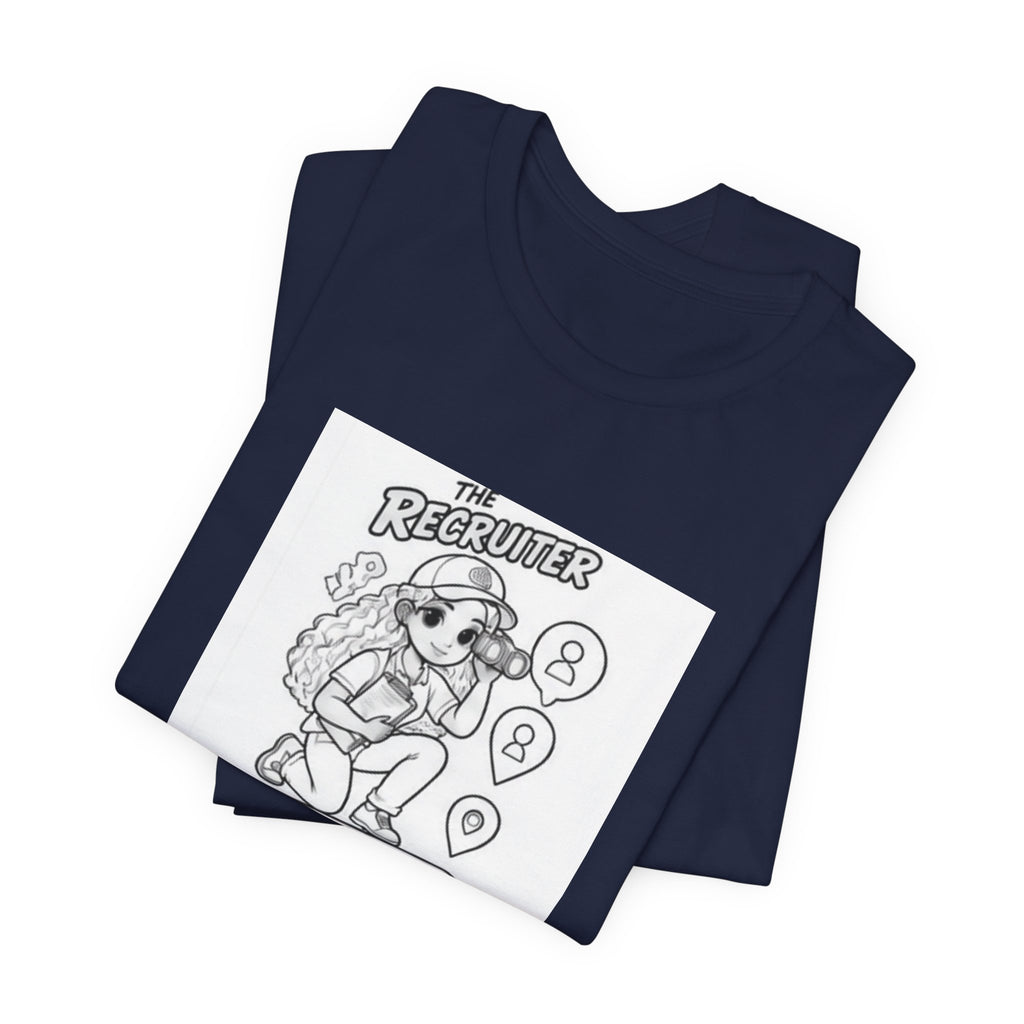 Recruiter Mascot T-Shirt — "The Recruiter" Graphic Tee for HR & Talent Scouts