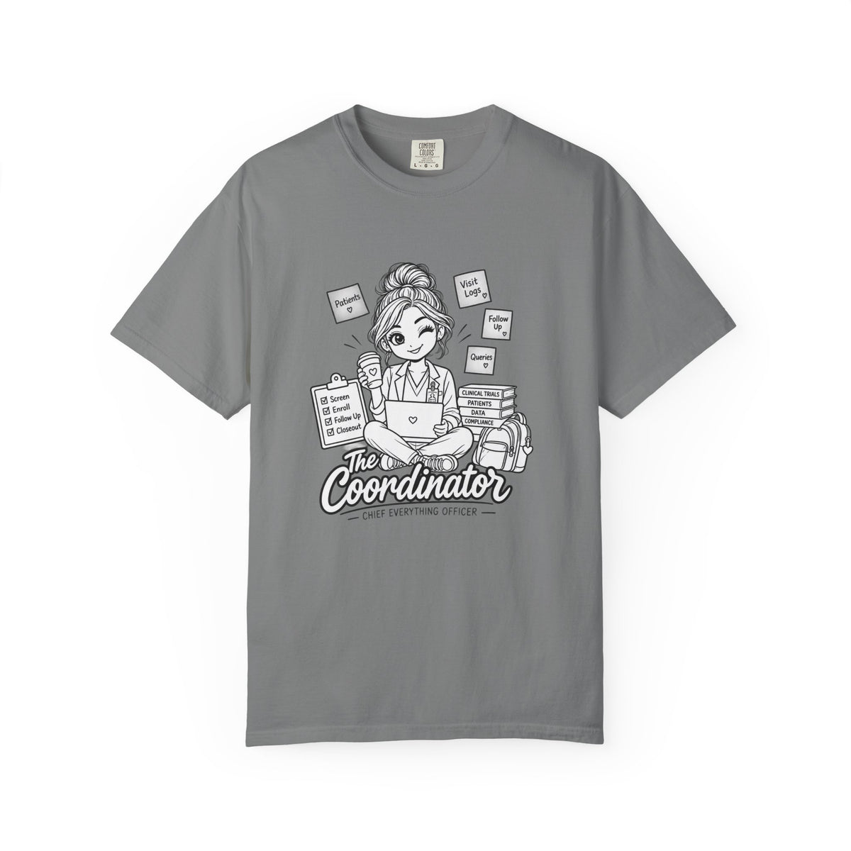 Coordinator T-Shirt — "The Coordinator: Chief Everything Officer" Cute Planner Graphic Tee for Organizers, Event Planners & Office Staff