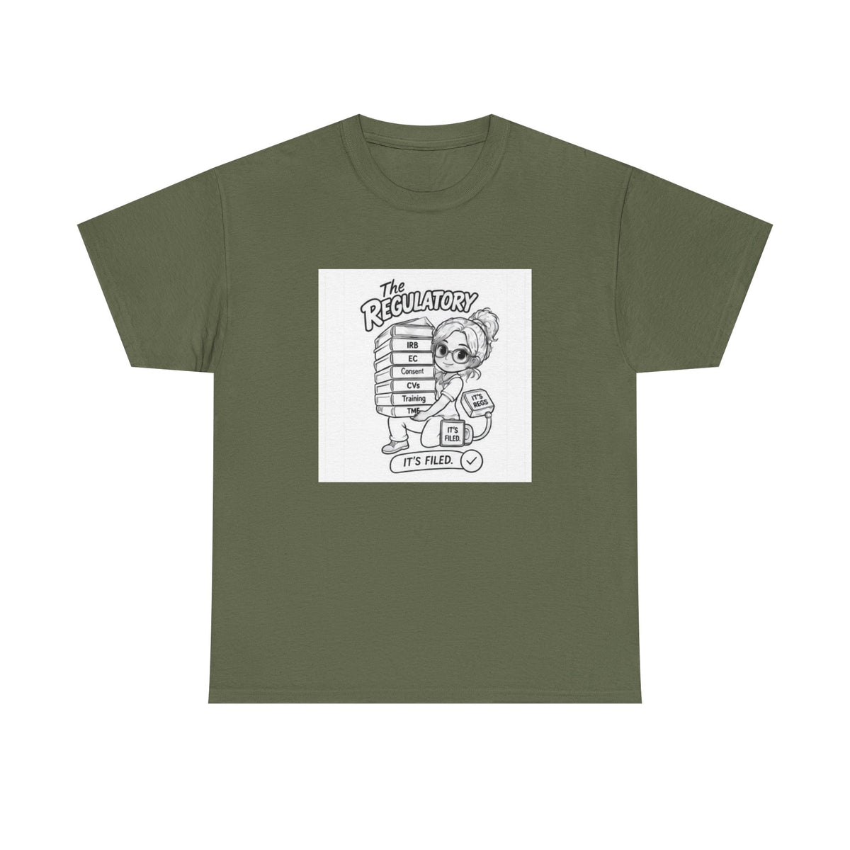 Regulatory Bear Graphic Tee — "It's Fine" Cute Cartoon T-Shirt