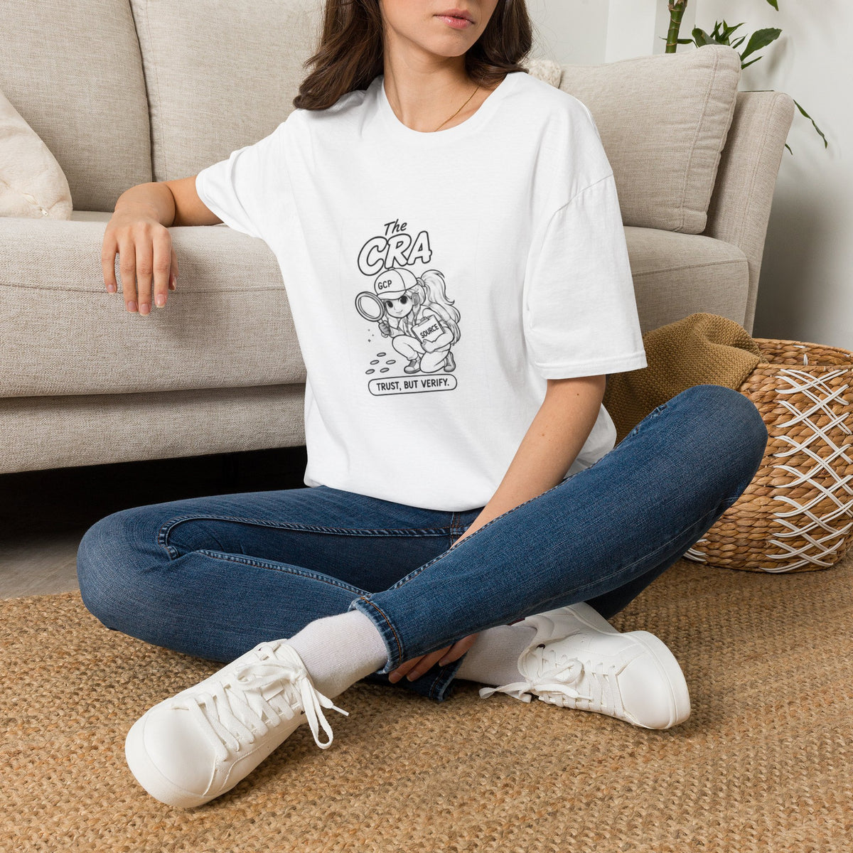 Detective Crew T‑Shirt – “The CRA” Vintage Cartoon Magnifying Glass Design