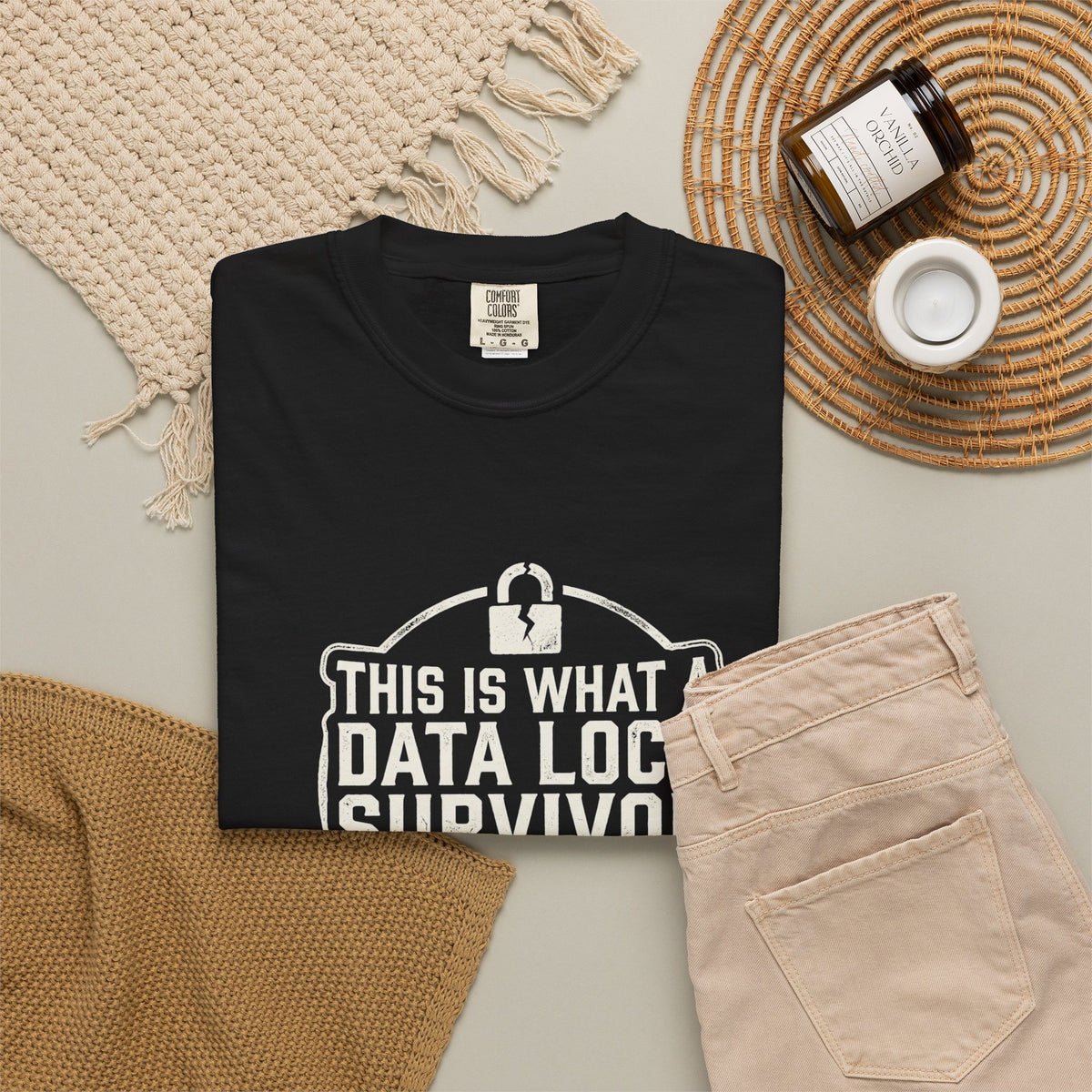 Data Lock Survivor T-Shirt — Funny Healthcare IT Patient Safety Shirt