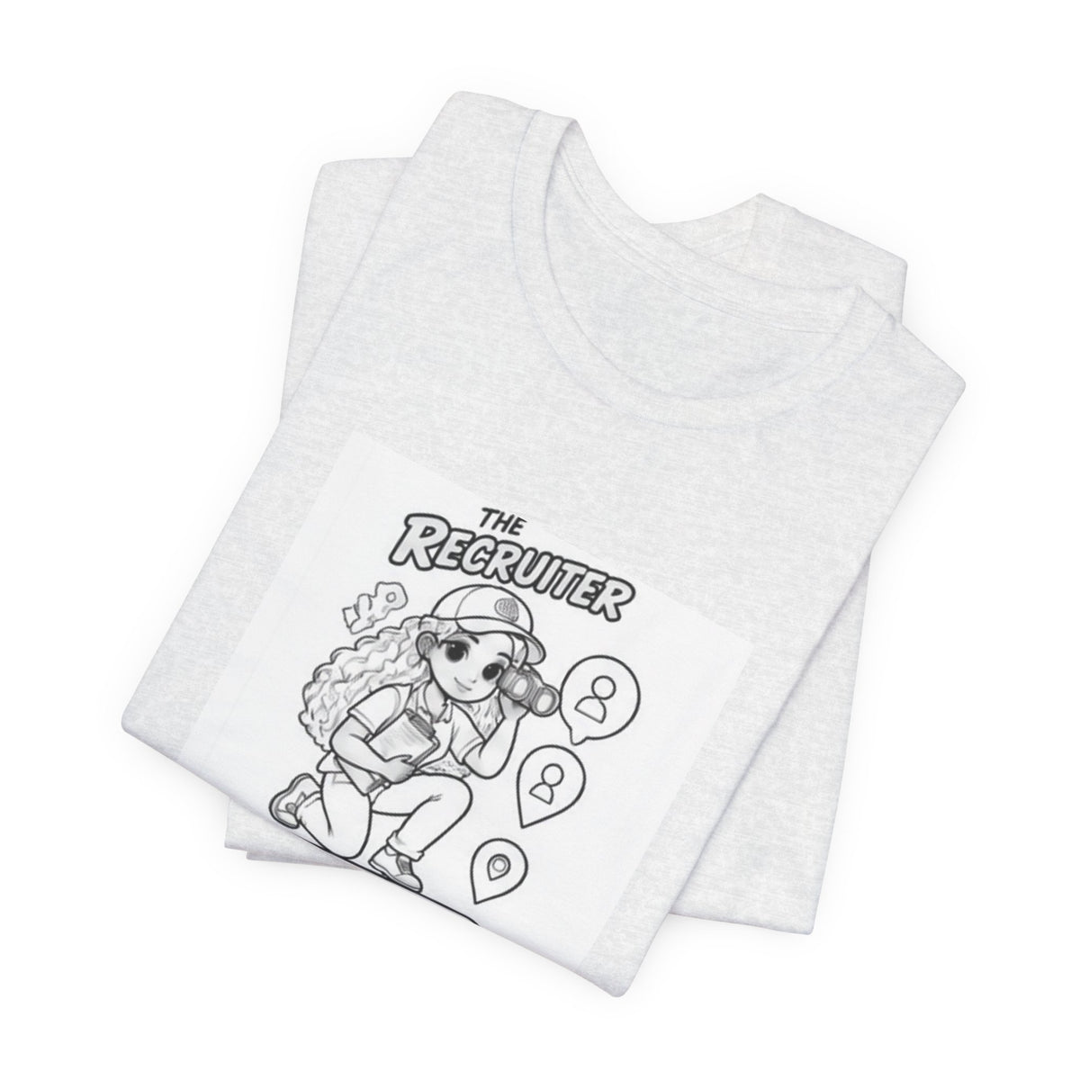 Recruiter Mascot T-Shirt — "The Recruiter" Graphic Tee for HR & Talent Scouts