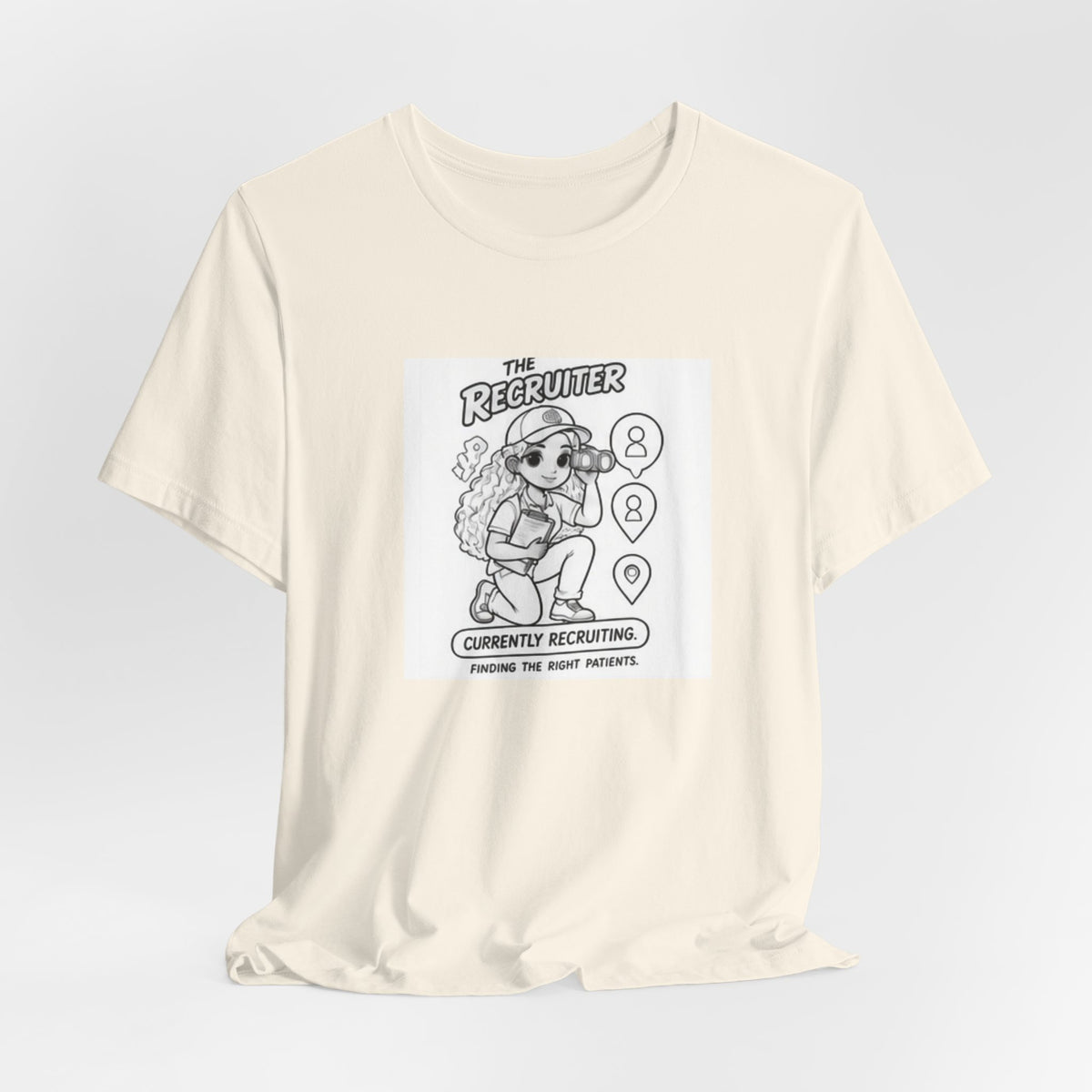 Recruiter Mascot T-Shirt — "The Recruiter" Graphic Tee for HR & Talent Scouts