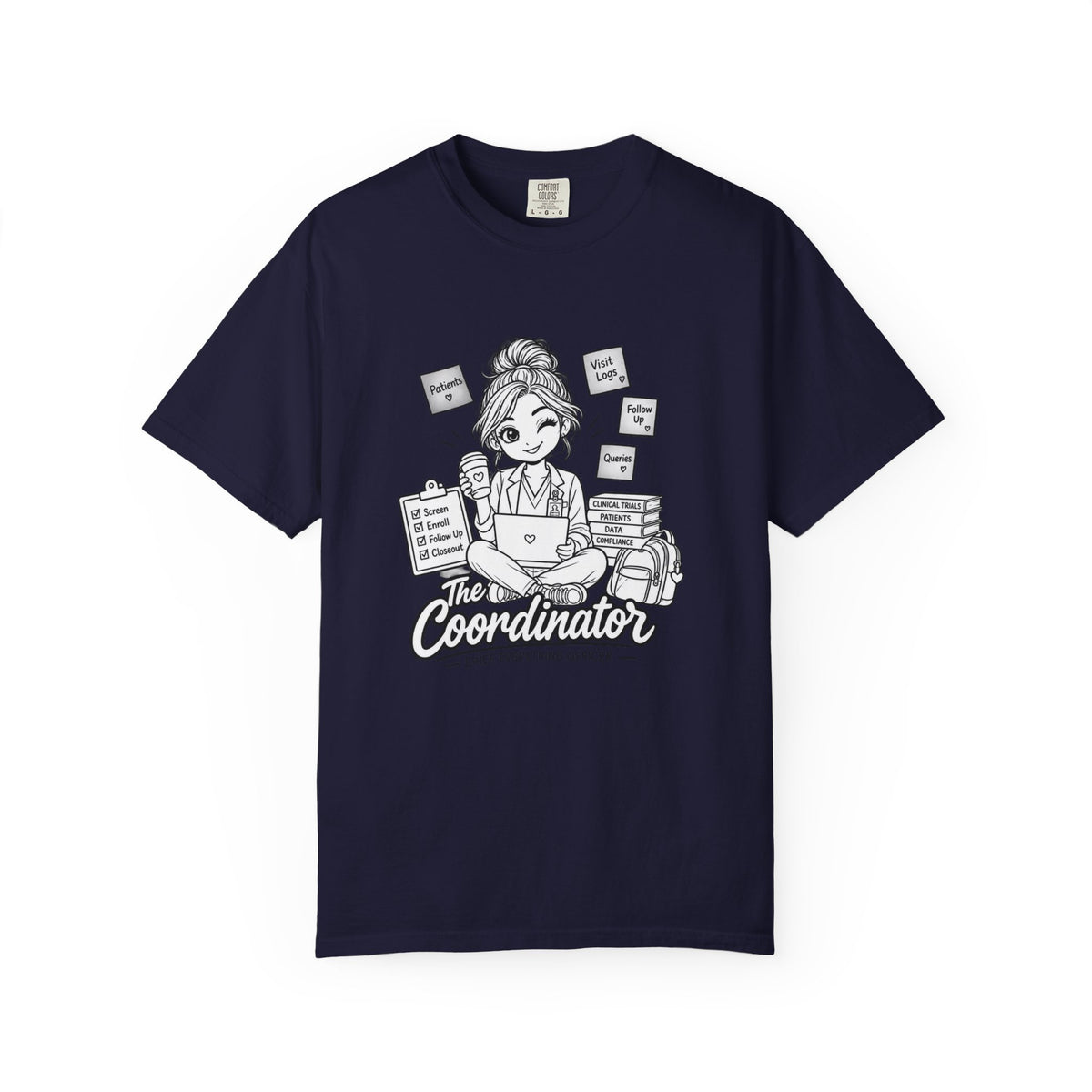 Coordinator T-Shirt — "The Coordinator: Chief Everything Officer" Cute Planner Graphic Tee for Organizers, Event Planners & Office Staff