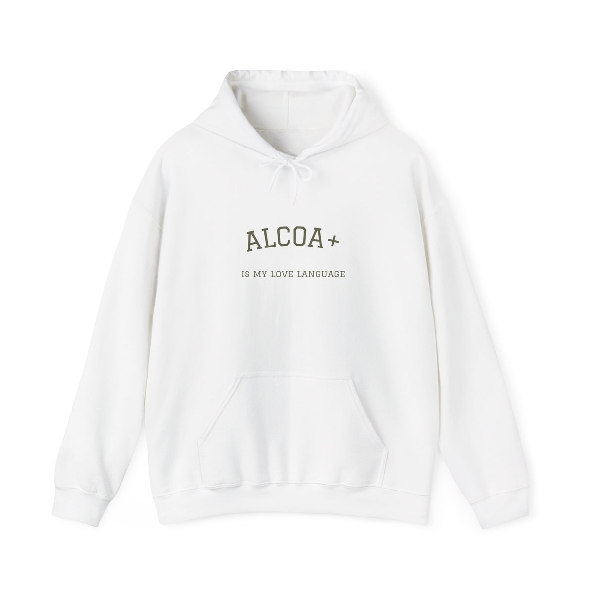 Hoodie — Minimal 'ALOHA' Outline Pullover