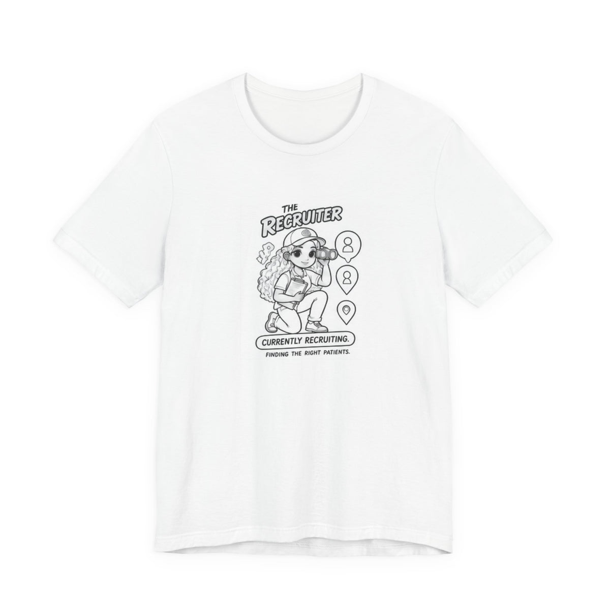 Recruiter Mascot T-Shirt — "The Recruiter" Graphic Tee for HR & Talent Scouts