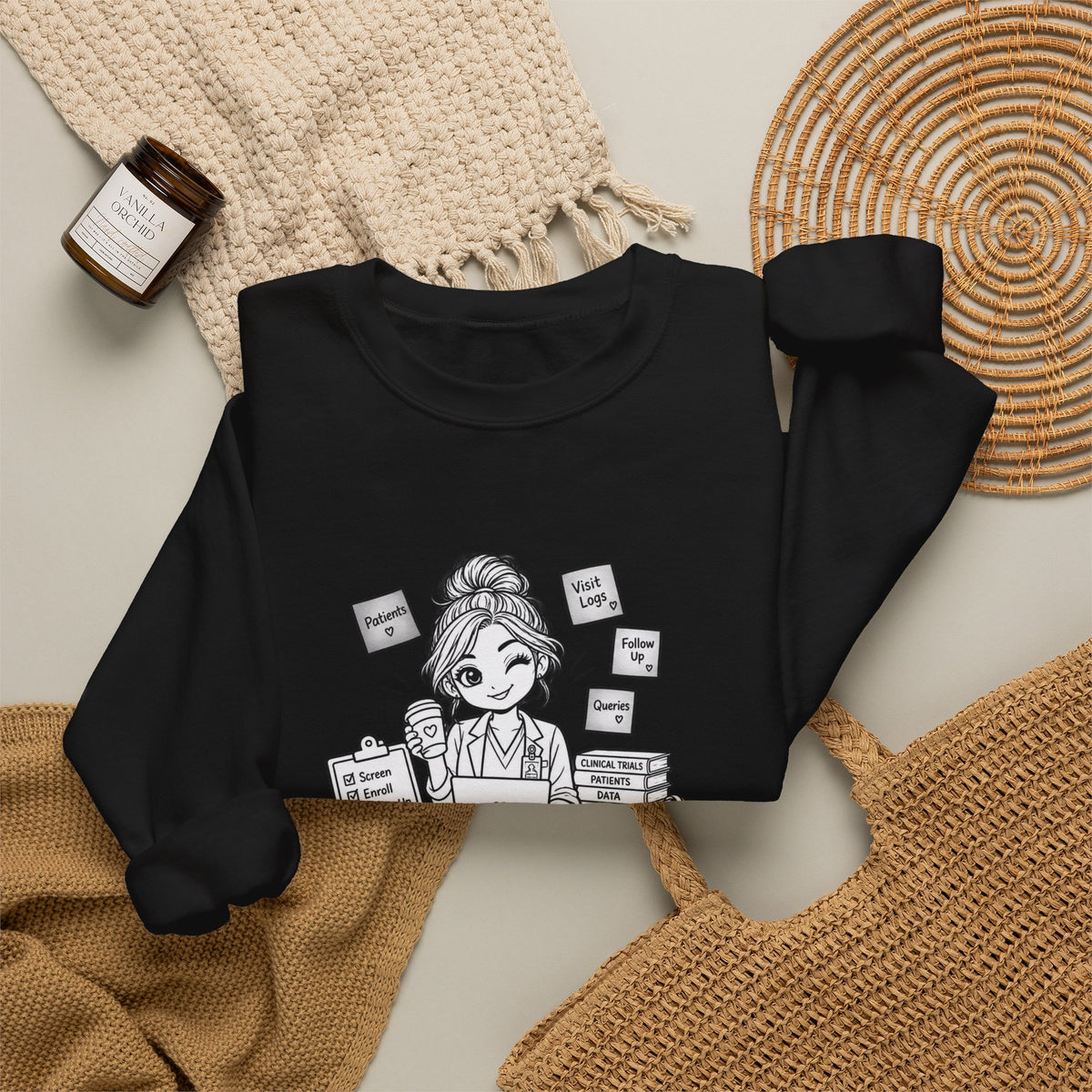 Coordinator Crewneck Sweatshirt — "The Coordinator" Cute Office Planner Graphic