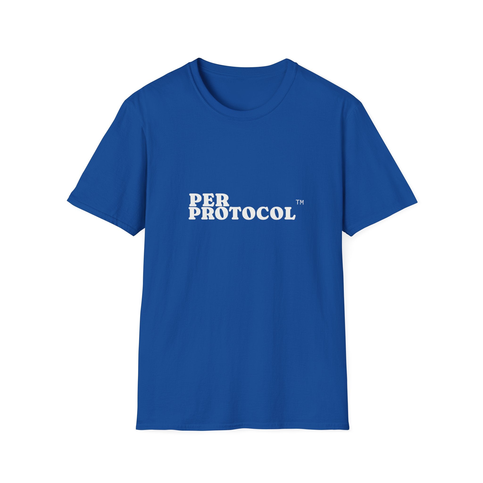 Per Protocol T-Shirt — Minimalist Text Graphic Tee