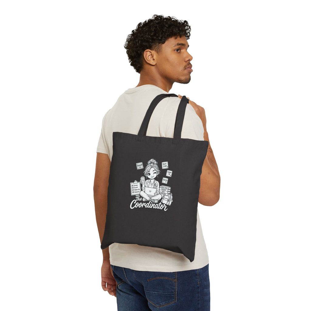Coordinator Illustration Canvas Tote Bag – Funny Office Coordinator Gift