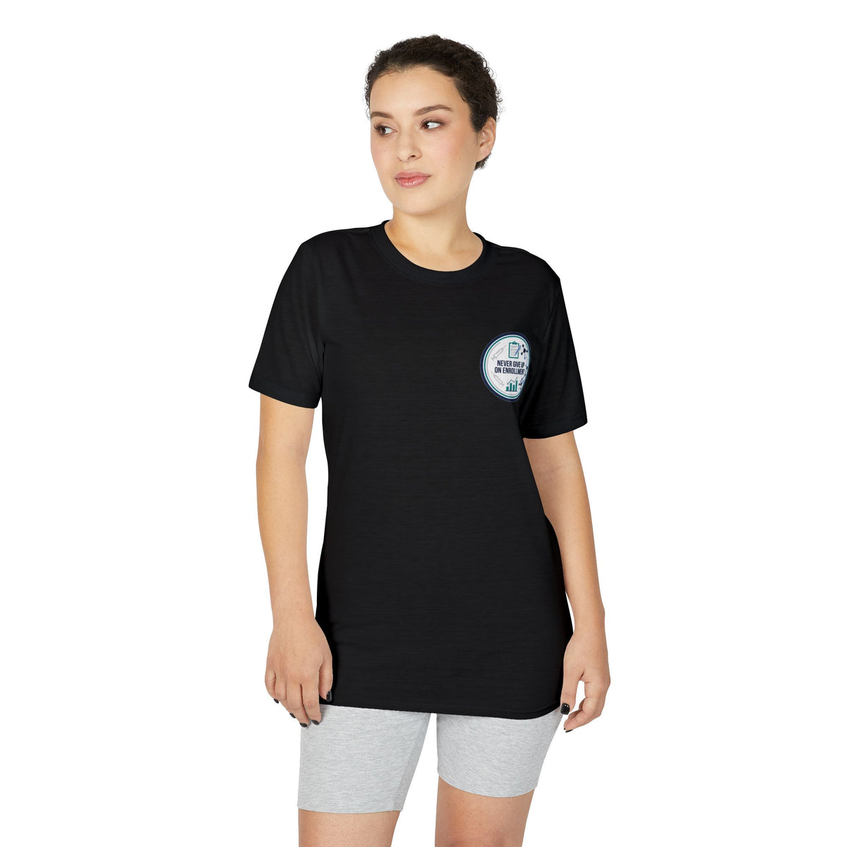 Nautical Compass Performance T‑Shirt — Explore Beyond Pocket Logo