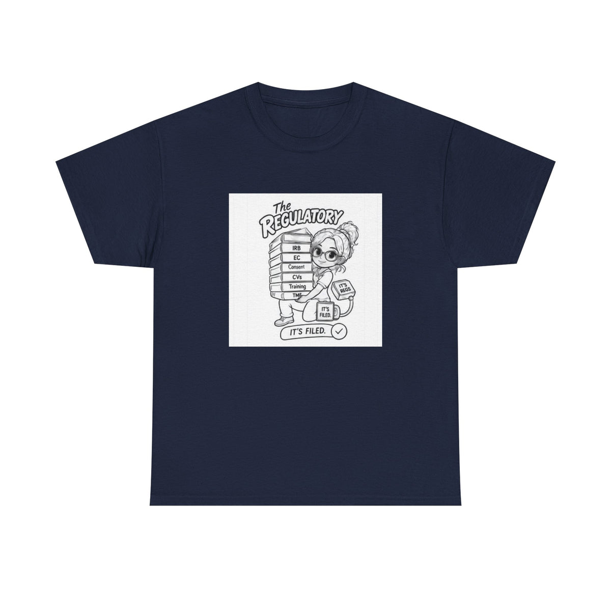 Regulatory Bear Graphic Tee — "It's Fine" Cute Cartoon T-Shirt