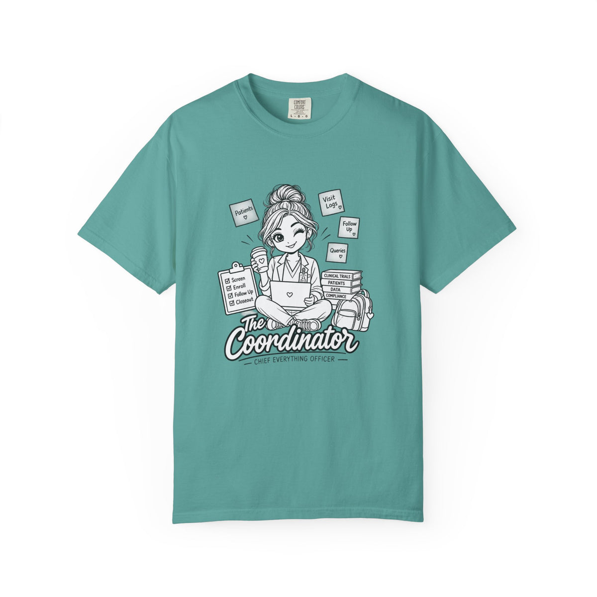 Coordinator T-Shirt — "The Coordinator: Chief Everything Officer" Cute Planner Graphic Tee for Organizers, Event Planners & Office Staff