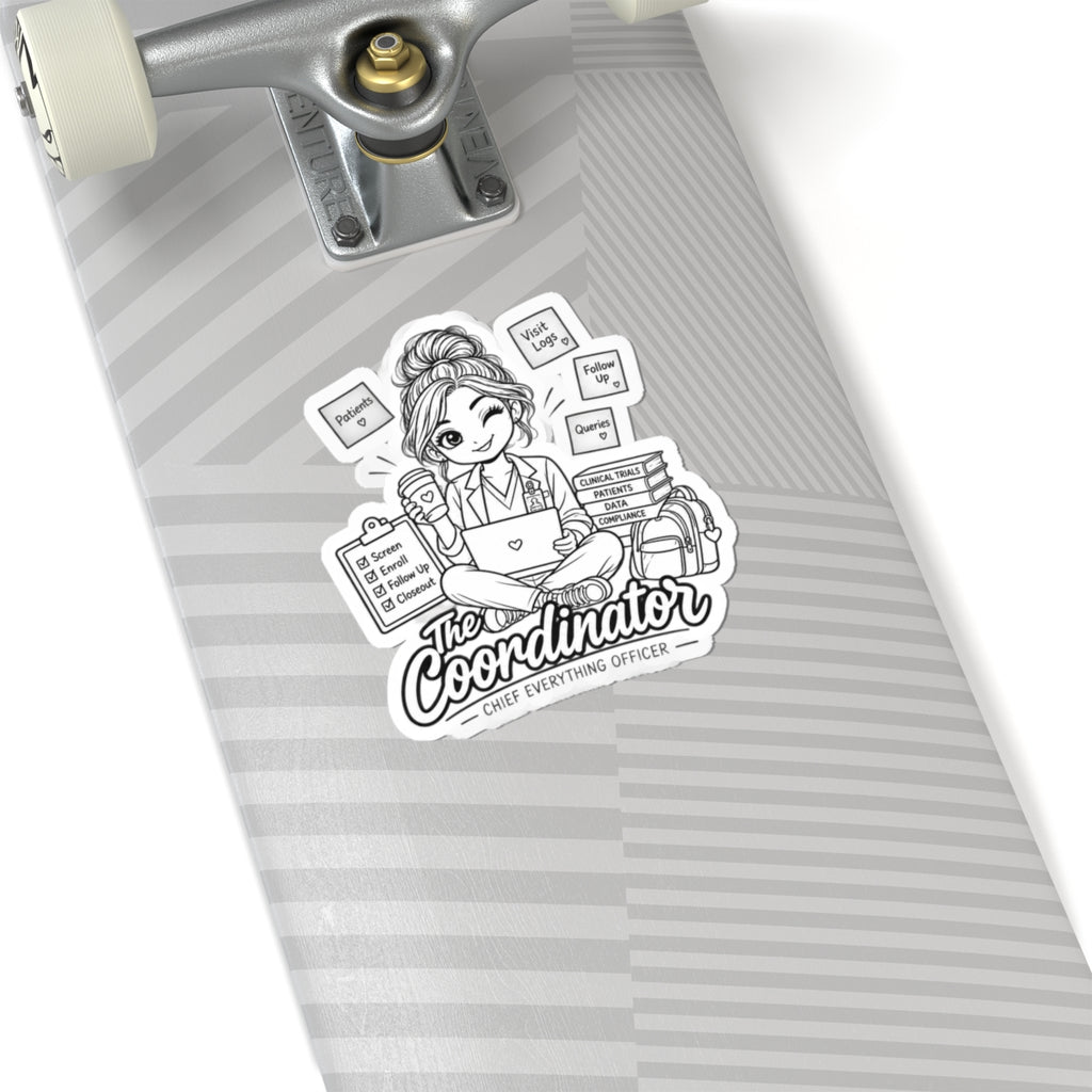 Coordinator Sticker — “The Coordinator: Chief Everything Officer” Cute Planner/Work Laptop Kiss-Cut Sticker for Admins & Healthcare [...]