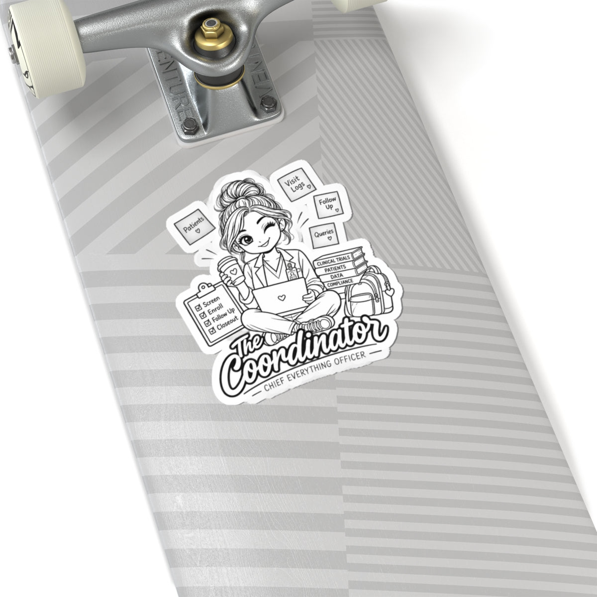 Coordinator Sticker — “The Coordinator: Chief Everything Officer” Cute Planner/Work Laptop Kiss-Cut Sticker for Admins & Healthcare [...]