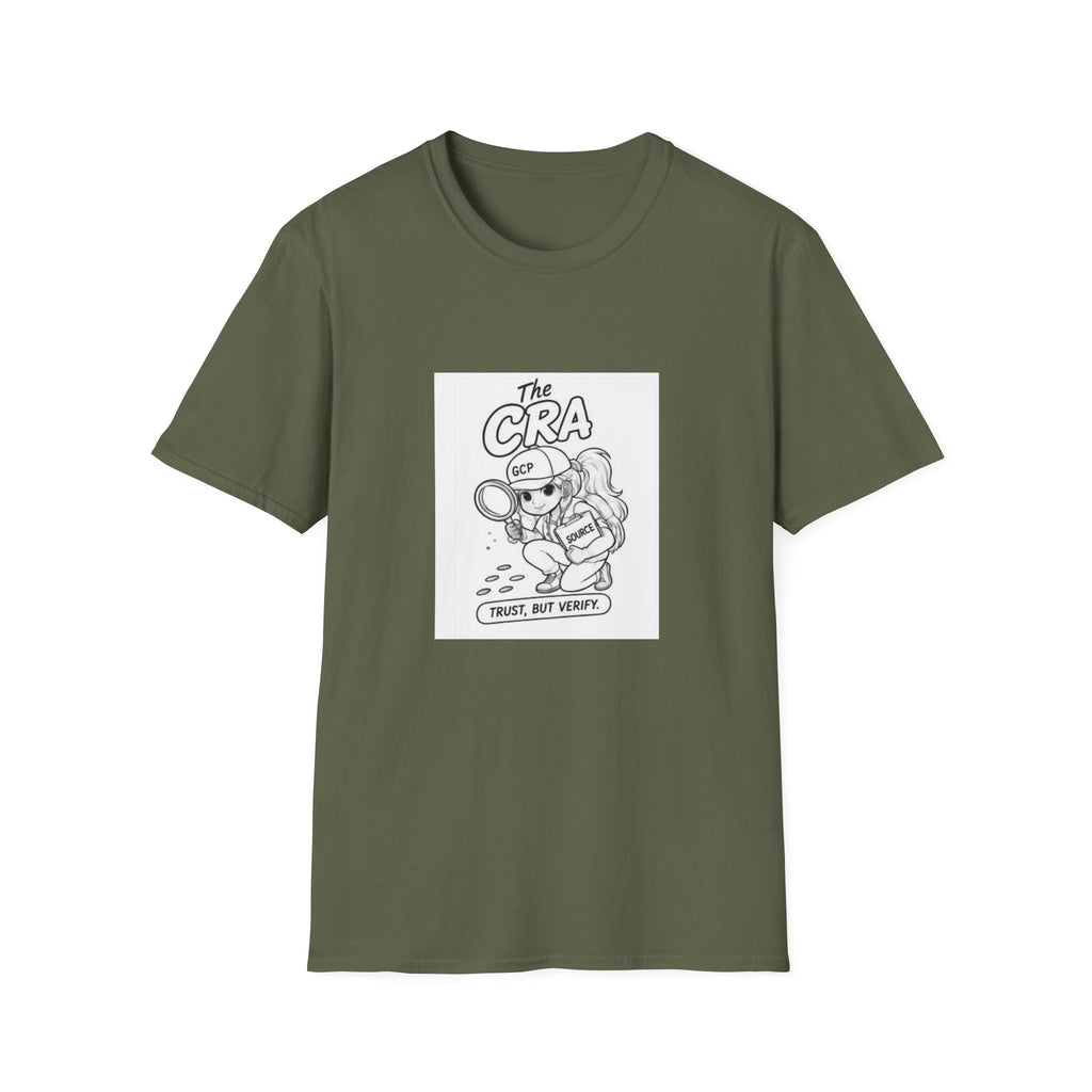 Detective Crew T‑Shirt – “The CRA” Vintage Cartoon Magnifying Glass Design