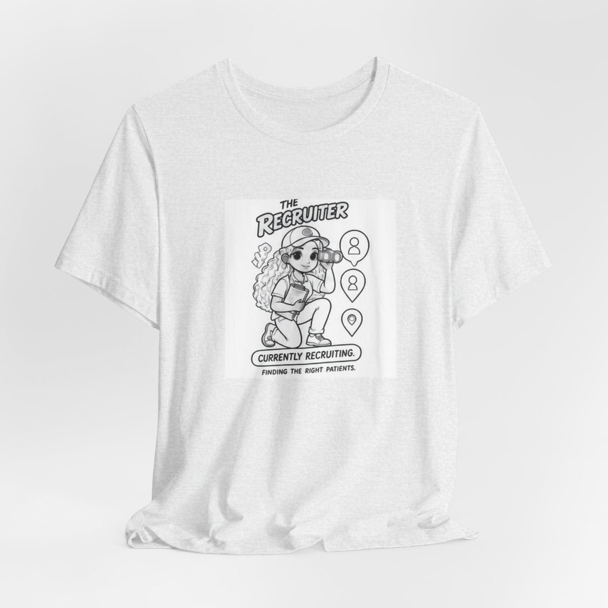 Recruiter Mascot T-Shirt — "The Recruiter" Graphic Tee for HR & Talent Scouts